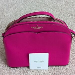 kate spade Payton Magenta Dome Crossbody Bag. New Without Tags